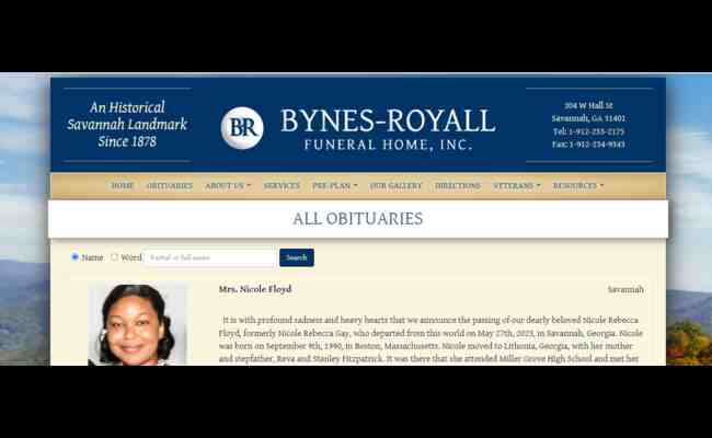 Bynes-Royall Funeral Home Obituary 2023 Best Info