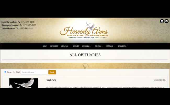 Heavenly Arms Funeral Home Obituaries 2023 Best Info