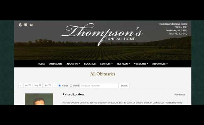 Thompson Funeral Home Pembroke Obituaries 2023 Best Info